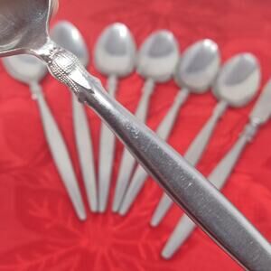 8X PETAL by Gailstyn 18-8 Stainless Flatware -6 Teaspoons + 2 Misc JAPAN